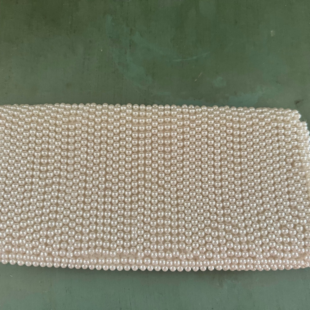 VTG  Beaded Pearl Clutch Bag Clutch - Picture 10 of 11